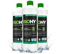 BiOHY Limpiador ultrasónico (3 botellas de 1 litro) | limpieza intensiva y suave de gafas, productos dentales, oro, monedas y joyas (Ultraschallreiniger)
