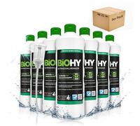 BiOHY Limpiador ultrasónico (9 botellas de 1 litro) + Dosificador | limpieza intensiva y suave de gafas, productos dentales, oro, monedas y joyas (Ultraschallreiniger)