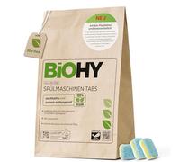 BiOHY Pastillas para lavavajillas todo en uno (20 pastas), sin fosfatos, para la limpieza diaria de platos y cubiertos, contra los restos de grasa y alimentos más persistentes, pastillas ecológicas