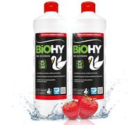 BiOHY WC Cisne (2 botellas de 1 litro) | Gloss Power Gel para una limpieza higiénica hasta el borde, con un agradable y duradero aroma fresco (WC-Schwan)