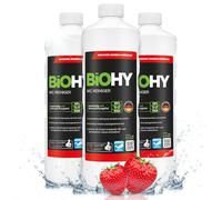 BiOHY WC limpiador (3 botellas de 1 litro) | Gel limpiador viscoso, concentrado | ideal contra las escamas de orina (WC-Reiniger)