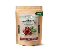 Biojoy Arándano Rojo deshidratado Ecológico (250 g), Arándanos Rojos endulzados con Concentrado de Zumo de Manzana
