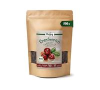 Biojoy Arándano Rojo deshidratado Ecológico (500 g), Arándanos Rojos endulzados con Concentrado de Zumo de Manzana