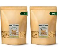 Biojoy Chips de Plátano Ecológico (1 kg), horneados en aceite de coco, sin azúcar añadido y sin azufre (Paquete de 2)