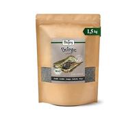 Biojoy Lentejas beluga BIO, secas y enteras, lentejas negras, 1,5 kg