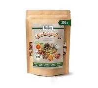 Biojoy Magia de Invierno Ecológica (250 g) - Mix de frutos secos y frutas desecadas con almendras, anacardos, arándanos rojos, moras blancas, nueces de Brasil y chocolate