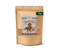 Biojoy Rosa mosqueta BIO en polvo, harina 60% semillas, 40% cáscaras, 1 kg | Harina de rosa mosqueta de Bulgaria, sin tratar, sin azúcar añadido, Rosa canina L.