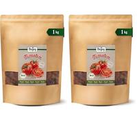 Biojoy Tomates secos BÍO sin aceite (1 kg), sin conservantes sulfurosos, con 7% Sal de roc (Paquete de 2)