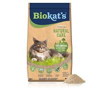 Biokat's Natural Care - Arena para Gatos de Fibras Vegetales renovables y compostables, 1 Saco (1 x 30 L)