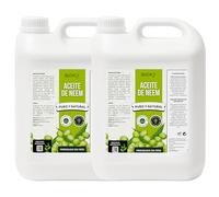 Bioky Aceite de Neem 10 Litros (Pack 5L + 5L) | Aceite de Neem Puro - Prensado en Frío, Virgen y 100% Natural