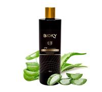 Bioky Gel Aloe Vera 100% Natural 250ml - Puro, Orgánico, Hidratante y Calmante - Piel Hidratada e Iluminada | Natural y Versátil: Aftersun, Piel, Cabello, Post Depilación, After Shave (250 ml)