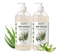 Bioky Gel Aloe Vera 100% Natural 2x1L Puro, Hidratante, Calmante, AfterSun