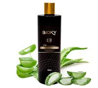 Bioky Gel Aloe Vera 100% Natural 500ml - Puro, Orgánico, Hidratante y Calmante - Piel Hidratada e Iluminada | Natural y Versátil: Aftersun, Piel, Cabello, Post Depilación, After Shave (500 ml)
