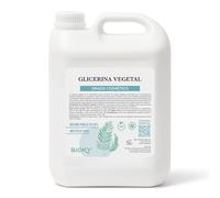 Bioky Glicerina Líquida 5L - Hidratante Cabello y Piel - Para Secar Flores - Glicerina Pura Multiusos - Origen Vegetal - Humectante Cremas, Lociones, Sérums - Cosmética Natural (5 litros)