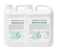 Bioky Glicerina Líquida10L - Hidratante Cabello y Piel - Para Secar Flores - Pura Multiusos - Origen Vegetal - Humectante Cremas, Lociones, Sérums - Cosmética Natural y Manualidades (10 litros)