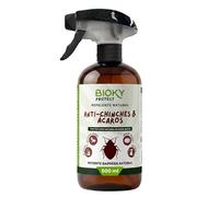 Bioky Protect Spray Anti-Chinches y Ácaros 500ml con Aceites Esenciales | Repelente, x10 veces Más Concentrado, Apto para Textil, Hogar, Sofás, Colchón, Ropa de Cama