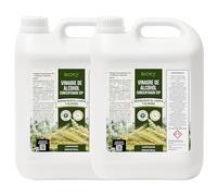 Bioky® Vinagre Concentrado al 20% - 10L - Origen Natural de Alcohol de Cereal - Sin Residuo - Acción Limpiador Profundo - Elimina Moho y Hongos (10L)