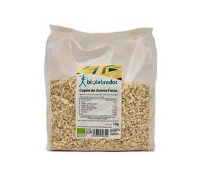 Biolabrador Copos De Avena Finos 1Kg - Avena Ecológica en Copos, Cereal Alto en Fibra para Desayuno