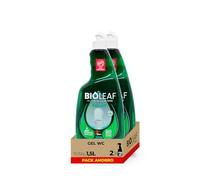 BIOLEAF - Gel WC Antical Pack 2×750 ml (1,5 L) - Gel Espeso Acción Prolongada - Elimina Sarro y Cal - Limpieza Sanitaria Intensiva - Biodegradable - Sin Disruptores Endocrinos