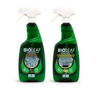 BIOLEAF® - Multiusos + Desengrasante Pack 2×750 ml | Limpieza Hogar y Cocina | Potente Antigrasa y Multiusos Brillo Duradero | Fórmula Biodegradable con Esencia Limón | 100% MADE IN SPAIN