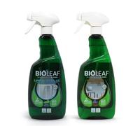 BIOLEAF® - Multiusos + Limpiacristales Pack 2×750 ml | Limpieza Total Hogar | Brillo Duradero en Superficies y Cristales Sin Huellas | Fórmula Biodegradable | Dermatológicamente Testado