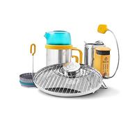 BioLite Estufa de campamento de leña para generar electricidad y carga USB (kit completo de cocina CampStove)