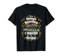 Bióloga Maravillosa Mujer Regalo Para Una Biologia Biologa Camiseta