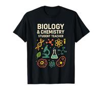 Biología Estudiante Química Maestro Ciencia Moléculas Átomo ADN Camiseta
