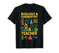 Biología Estudiante Química Maestro Ciencia Moléculas Átomo ADN Camiseta