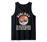 Biólogo Biología Solo Ciencia Multiplicación División Misma Camiseta sin Mangas