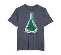 Biólogo Navidad Científico - Ciencias Profesor Biología Camiseta, Hombre Tallas Grandes, Azul Jaspeado, 5X Alto