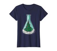Biólogo Navidad Científico - Ciencias Profesor Biología Camiseta, Mujer, Azul Marino, 3XL