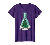 Biólogo Navidad Científico - Ciencias Profesor Biología Camiseta, Mujer, Morado, 3XL