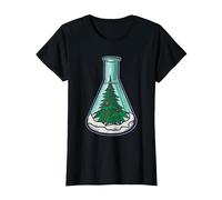Biólogo Navidad Científico - Ciencias Profesor Biología Camiseta, Mujer, Negro, XS