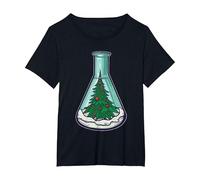 Biólogo Navidad Científico - Ciencias Profesor Biología Camiseta, Mujer Tallas Grandes, Negro, 3XL Grande