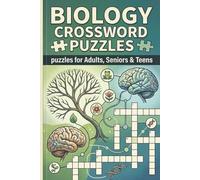 Biology Crossword Puzzle: Crossword Puzzles with Easy to Read Print about Biology, Genetics, Evolution and More / 6x9 inches, 120 pages / 50+ ... Vacation, Holidays, Studies and Relaxation