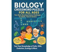 Biology Crossword Puzzles: Large Print | 50+ Science-Infused Biology Crosswords | Handy 6x9 Size | Perfect for Learning, Lounging & Living the Bio Life