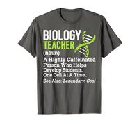Biology Science Teacher Definition Biologist Back To School Camiseta, Hombre, Asfalto, 5XL