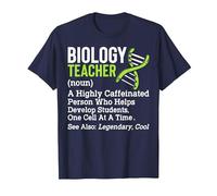 Biology Science Teacher Definition Biologist Back To School Camiseta, Hombre, Azul Marino, 5XL
