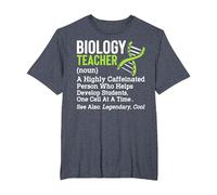 Biology Science Teacher Definition Biologist Back To School Camiseta, Hombre Tallas Grandes, Azul Jaspeado, 3X Alto