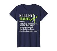 Biology Science Teacher Definition Biologist Back To School Camiseta, Mujer, Azul Marino, L