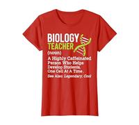 Biology Science Teacher Definition Biologist Back To School Camiseta, Mujer, Rojo, M