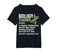 Biology Science Teacher Definition Biologist Back To School Camiseta, Mujer Tallas Grandes, Negro, 1XL Grande