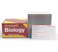 Biology Study Cards: Biology Prep for High School and College with Practice Test Questions [Full Color Cards]
