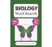 Biology Word Search Puzzle Book: Word Search with Easy to Read Print, and More (6x9 inches, 110 pages) 50+ Puzzles… Gift for Vacations, Holidays, and Free Times.