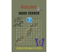 Biology Word Search Puzzle Book: Word Searches with Easy to Read Print about Biology, Science, Anatomy, and More | 6x9 inches, 110 pages | 50+ ... for Vacations, Holidays, and medical students