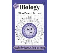Biology Word Search Puzzles: Word Search Puzzles with Easy-to-Read Print about Biology, Cellular Biology ,Biology Terminology and More, 6x9 inches | ... Vacations, Holidays, Relaxation and Study.