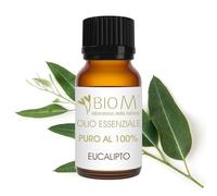 BioM Laboratorio della Natura - Aceite Esencial de Eucalipto Puro BIO - 10 ml - 100 % Natural, 100 % Italiano - Descongestionante, mucolítico y purificador de vías respiratorias.