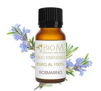 BioM Laboratorio della Natura - Aceite Esencial de ROMERO PURO BIO - 10 ml - 100% Natural - 100% Italiano - Aceite de Romero para Cabello, Uñas, Uso Alimentario y Difusores.