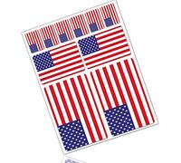 Biomar Labs® 10pcs Pegatina Bandera de USA America Estados Unidos American Flag Vinilo Adhesivo Coches Cascos Motos Ciclomotores Bicicletas Ordenador Portátil D 39